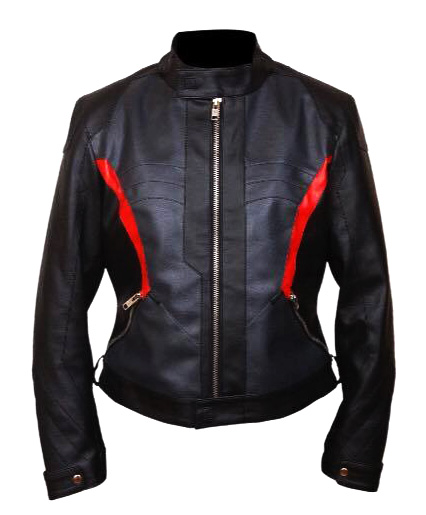 soldier 76 leather jacket black