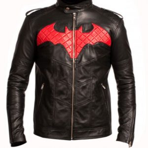 Batman Red and Black Leather Jacket