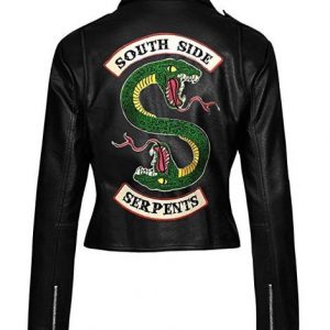 womens black southside serpents leather jacket