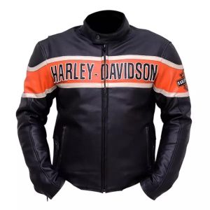 Harley Davidson Moto Racer Victory Leather Jacket