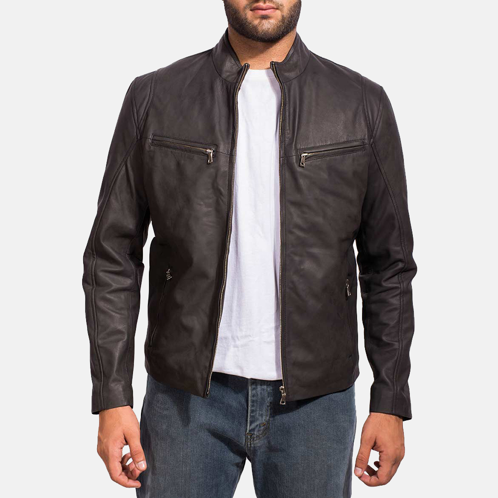 Mens Black Real Leather Jacket Iconic & Stylish - IBI Leather
